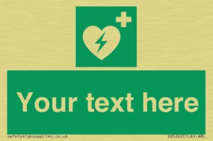 Custom Defibrillator Sign